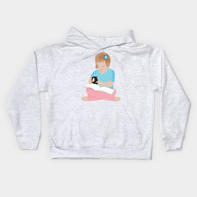 Lovely storytelling Kids Hoodie by Aurealis